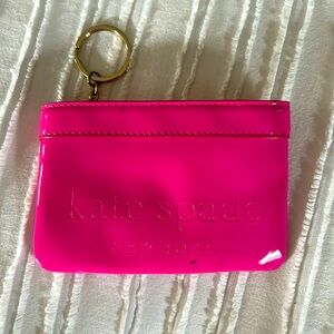 Kate Spade NEW hot pink card case
